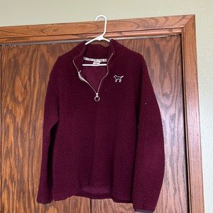 VS Pink Sherpa sweatshirt size large